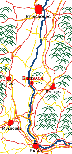 Karte v. Oberrhein